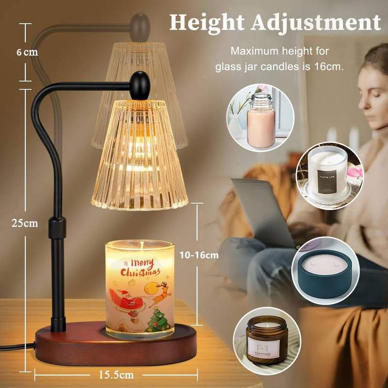 Loowoko Brown Glass Candle Warmer Lamp — photo 5 of 14