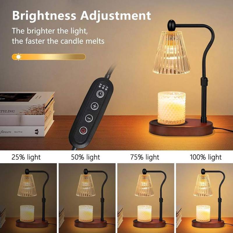 Loowoko Brown Glass Candle Warmer Lamp — photo 7 of 14
