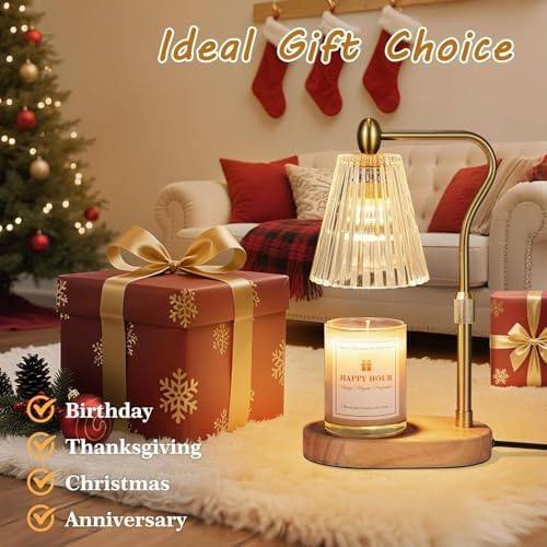 Loowoko Amber-Yellow Glass Candle Warmer Lamp — photo 16 of 18