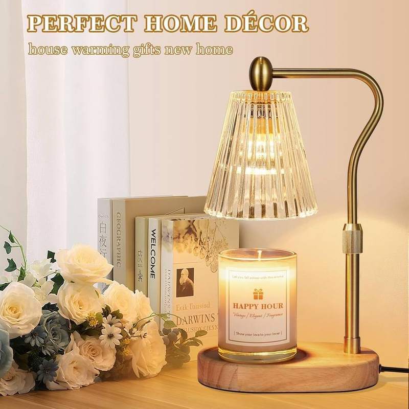 Loowoko Amber-Yellow Glass Candle Warmer Lamp — photo 17 of 18