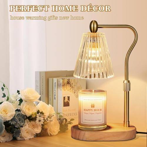Loowoko Amber-Yellow Glass Candle Warmer Lamp — photo 18 of 18
