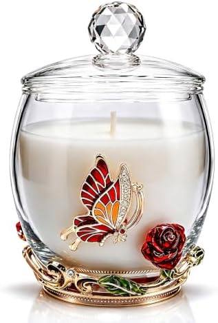 Luka Tech Enamel Butterfly & Blue Rose Candle — photo 2 of 12