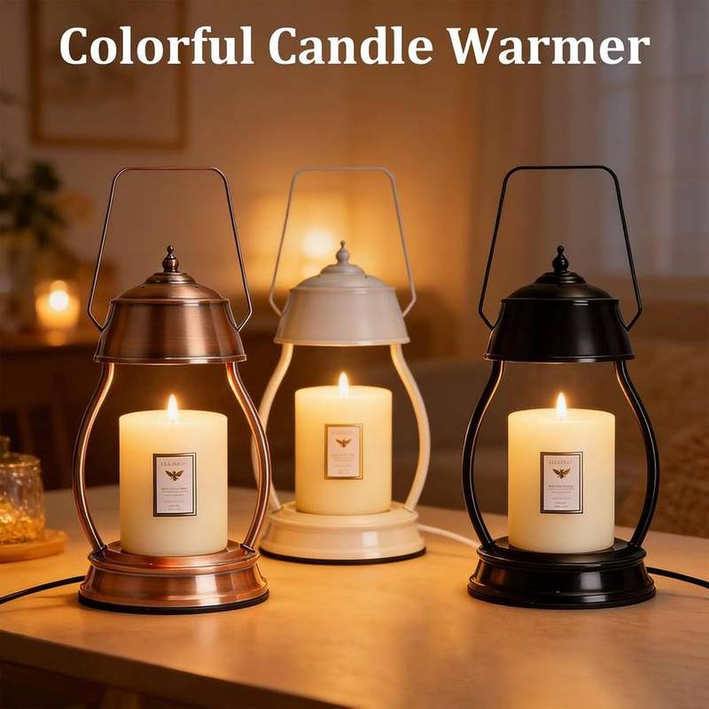 LXTaoler Rubberwood Candle Warmer Lamp, 2 x 50W Bulbs — photo 11 of 14