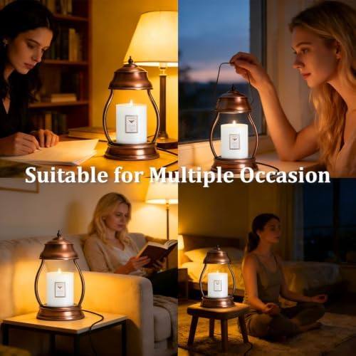 LXTaoler Rubberwood Candle Warmer Lamp, 2 x 50W Bulbs — photo 14 of 14