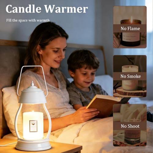 LXTaoler White Rubberwood Candle Warmer Lamp — photo 4 of 14
