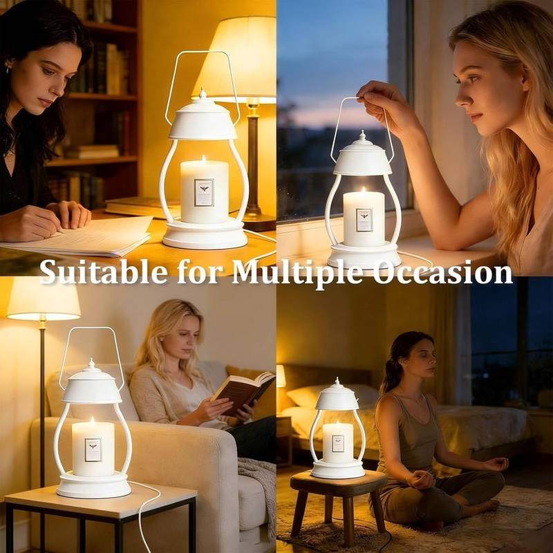 LXTaoler White Rubberwood Candle Warmer Lamp — photo 13 of 14