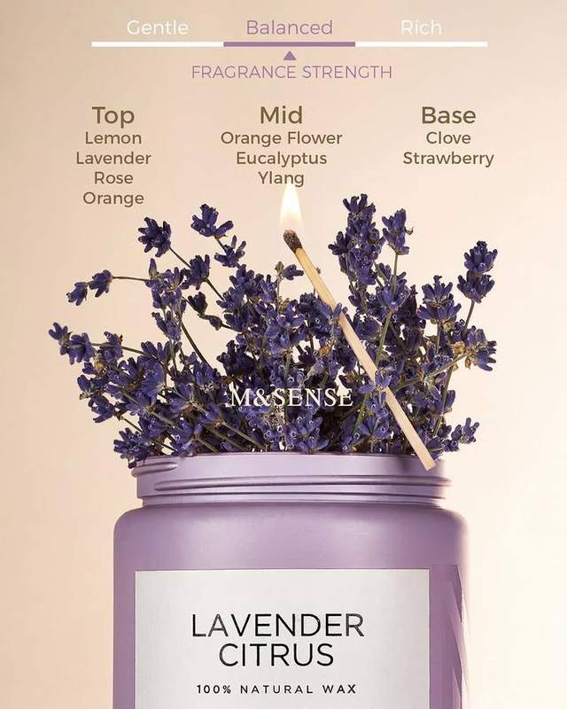 M&SENSE Lavender Citrus 2-Wick Candle, 550 g — photo 3 of 18