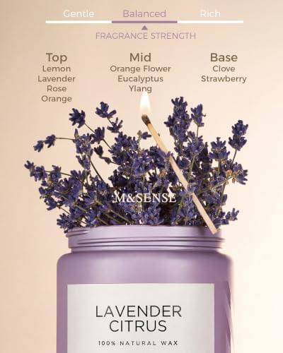 M&SENSE Lavender Citrus 2-Wick Candle, 550 g — photo 4 of 18