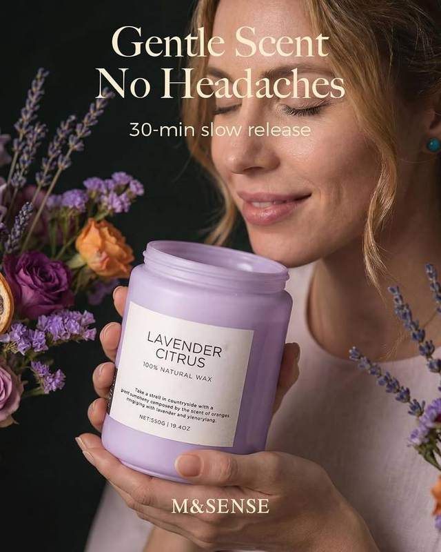 M&SENSE Lavender Citrus 2-Wick Candle, 550 g — photo 5 of 18