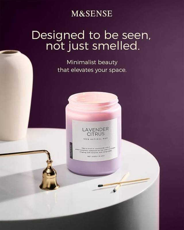 M&SENSE Lavender Citrus 2-Wick Candle, 550 g — photo 7 of 18