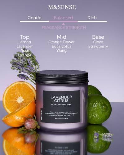 M&SENSE Lavender Citrus 2-Wick Candle, 11.6 oz — photo 4 of 18