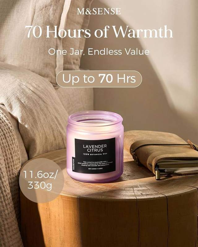 M&SENSE Lavender Citrus 2-Wick Candle, 11.6 oz — photo 5 of 18