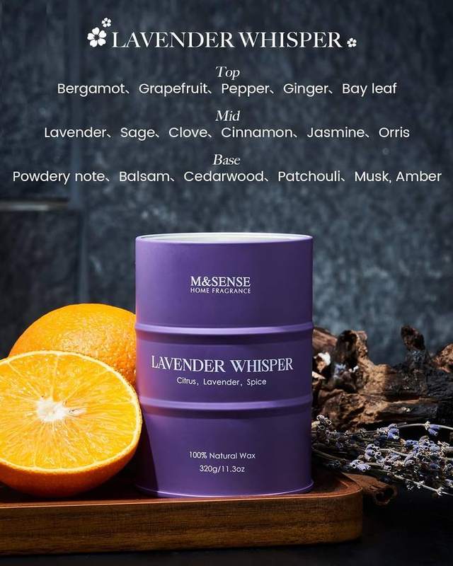 M&SENSE Lavender Whispers Soy Candle — photo 5 of 14