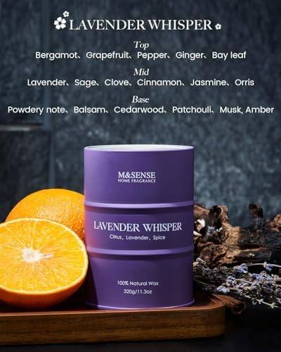 M&SENSE Lavender Whispers Soy Candle — photo 6 of 14