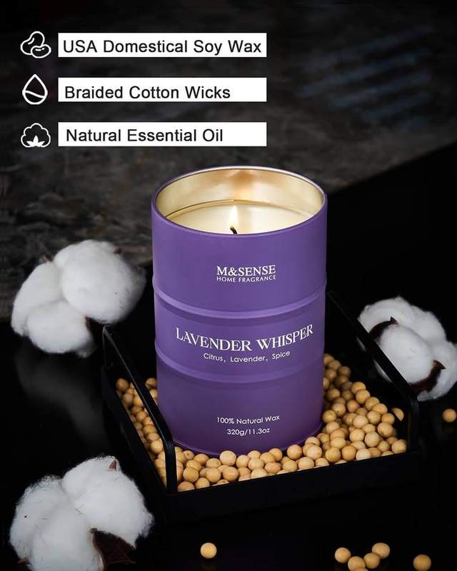 M&SENSE Lavender Whispers Soy Candle — photo 7 of 14