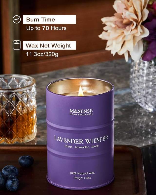 M&SENSE Lavender Whispers Soy Candle — photo 9 of 14