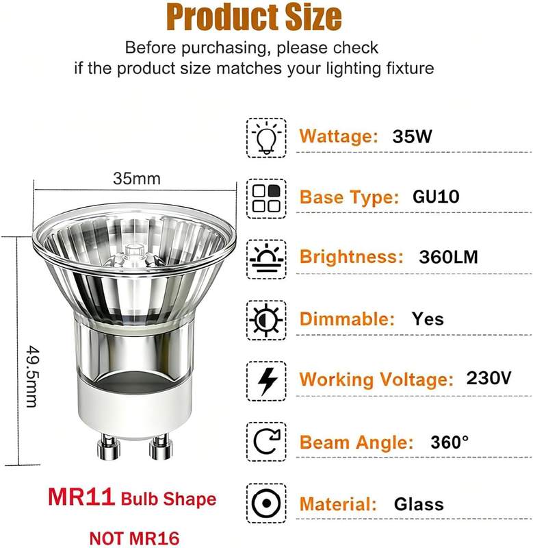 MouMouPurr Mini MR11 GU10 35W Candle Warmer Lamp Bulb — photo 5 of 12