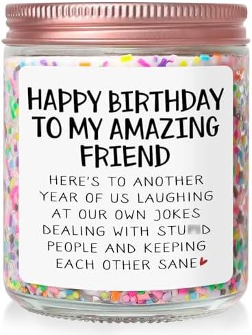 Mrssbea Happy Birthday Friend Vanilla Cake Candle — photo 2 of 14