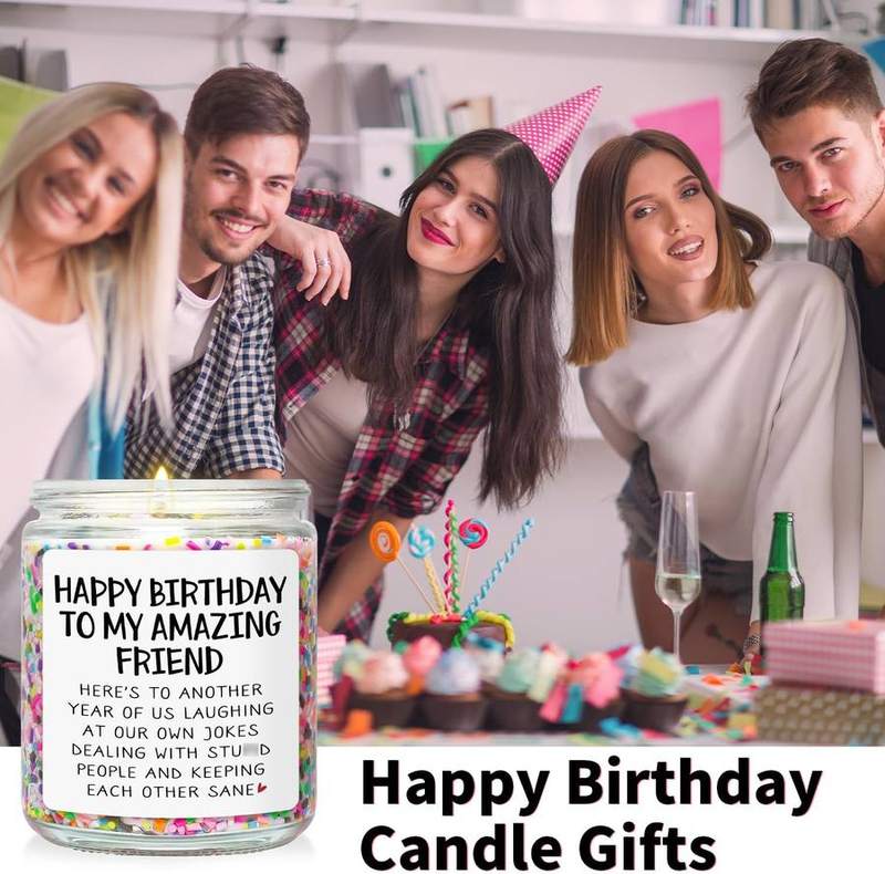 Mrssbea Happy Birthday Friend Vanilla Cake Candle — photo 3 of 14