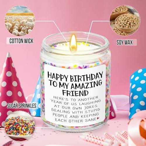Mrssbea Happy Birthday Friend Vanilla Cake Candle — photo 6 of 14