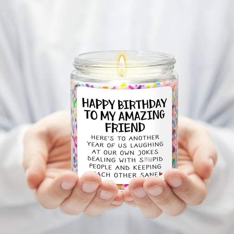 Mrssbea Happy Birthday Friend Vanilla Cake Candle — photo 13 of 14