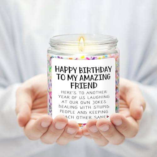 Mrssbea Happy Birthday Friend Vanilla Cake Candle — photo 14 of 14