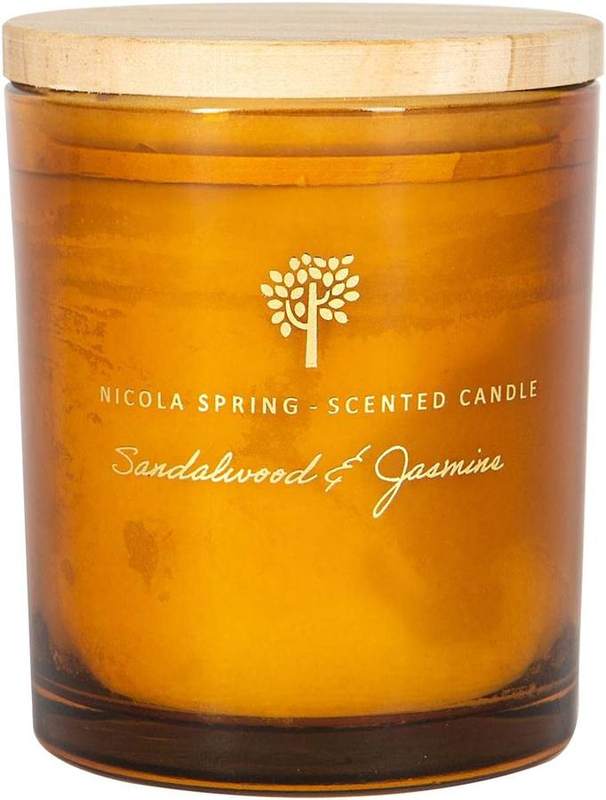 Nicola Spring Sandalwood & Jasmine Soy Candle, 130 g — scented candle