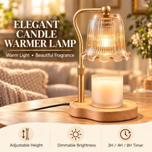 Nimesh Gold Flower Candle Warmer Lamp — photo 4 of 16