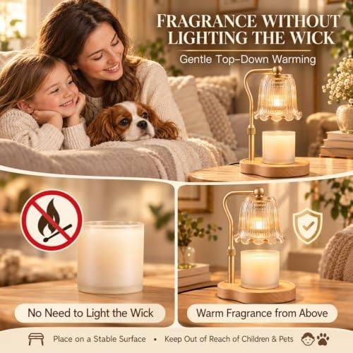 Nimesh Gold Flower Candle Warmer Lamp — photo 14 of 16