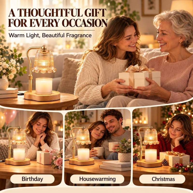 Nimesh Gold Flower Candle Warmer Lamp — photo 15 of 16