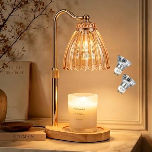 Nvsteca Gold Flower Candle Warmer Lamp — photo 2 of 16