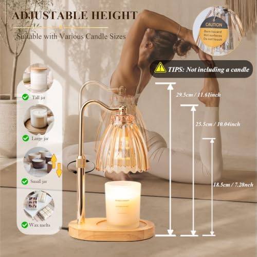 Nvsteca Gold Flower Candle Warmer Lamp — photo 12 of 16