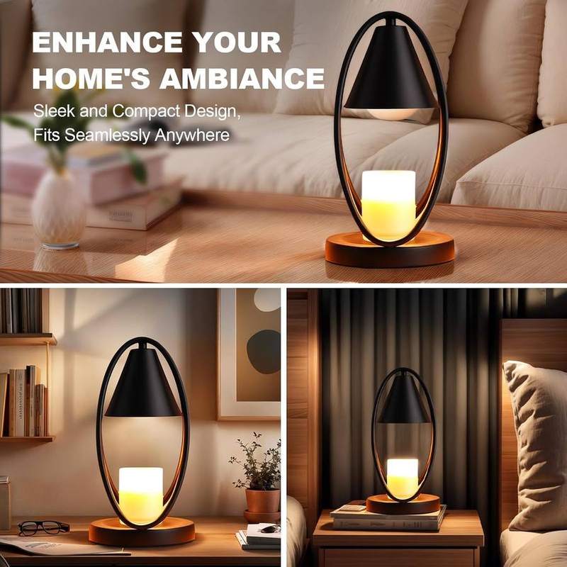 OKYUK Smoky Crystal Candle Warmer Lamp with Remote Control — photo 3 of 14
