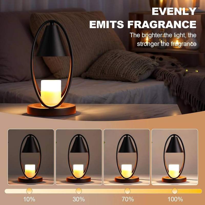 OKYUK Smoky Crystal Candle Warmer Lamp with Remote Control — photo 7 of 14