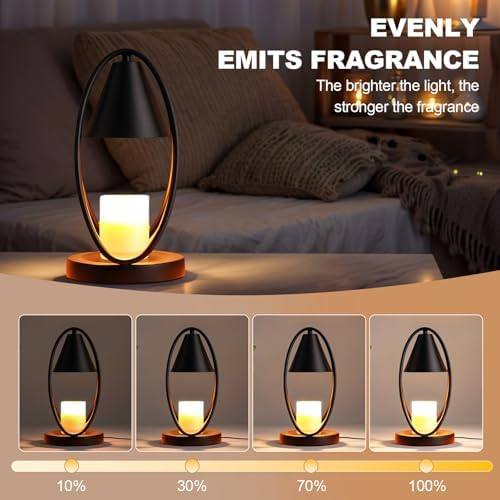 OKYUK Smoky Crystal Candle Warmer Lamp with Remote Control — photo 8 of 14