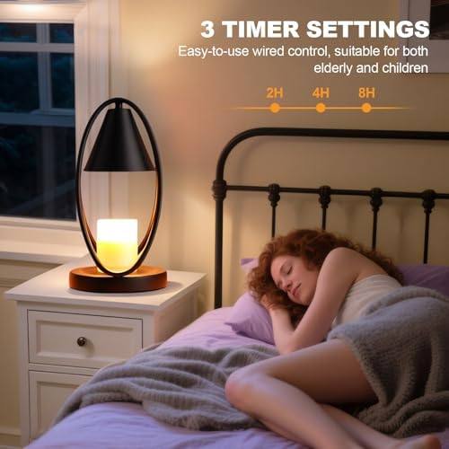 OKYUK Smoky Crystal Candle Warmer Lamp with Remote Control — photo 10 of 14