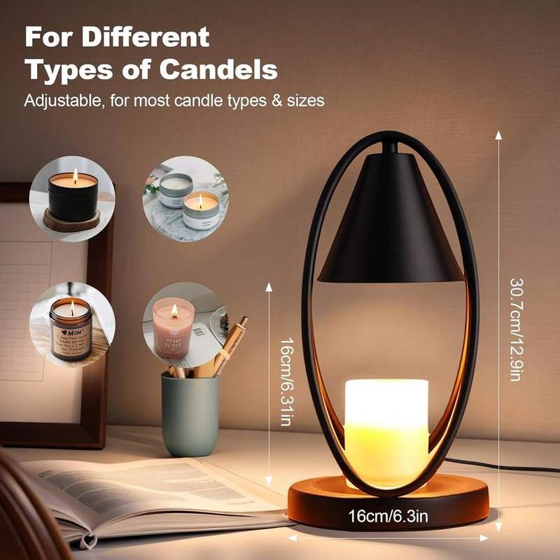 OKYUK Smoky Crystal Candle Warmer Lamp with Remote Control — photo 11 of 14