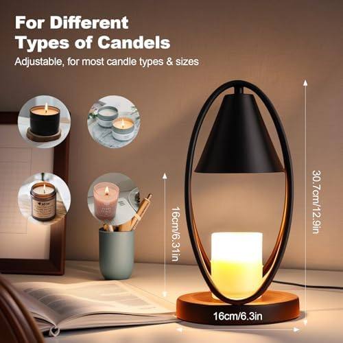 OKYUK Smoky Crystal Candle Warmer Lamp with Remote Control — photo 12 of 14