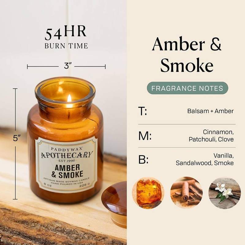 Paddywax Apothecary Amber & Smoke Candle — photo 3 of 16