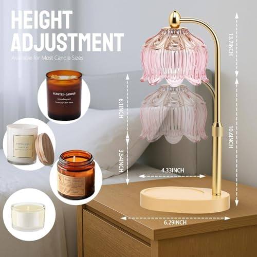 Paryou Glass-Base Candle Warmer Lamp, 28 cm — photo 4 of 14