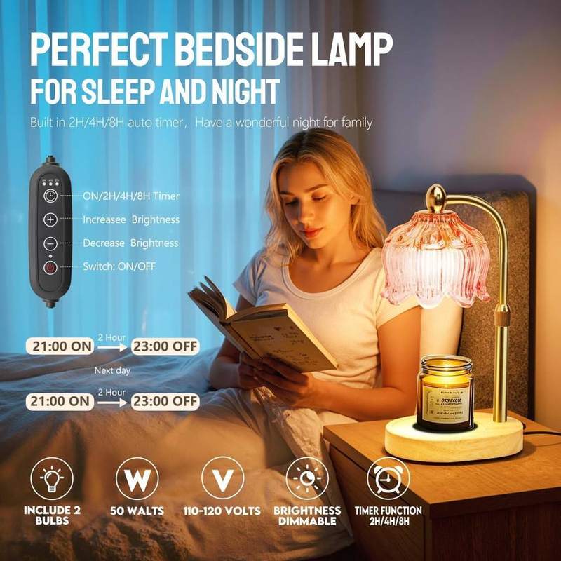 Paryou Glass-Base Candle Warmer Lamp, 28 cm — photo 7 of 14