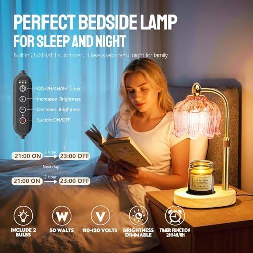 Paryou Glass-Base Candle Warmer Lamp, 28 cm — photo 8 of 14