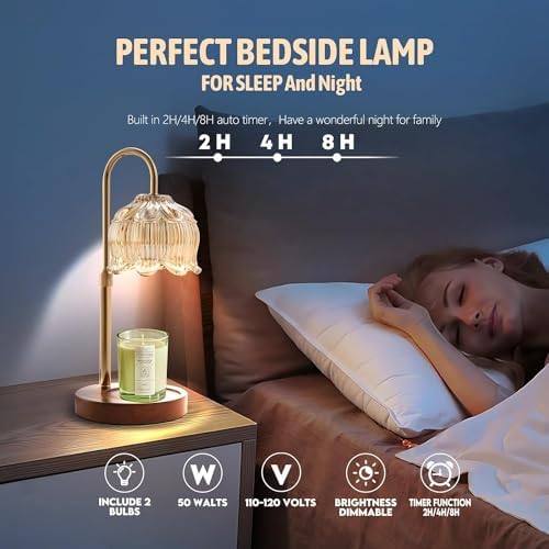 Paryou Walnut-Base Candle Warmer Lamp — photo 12 of 12