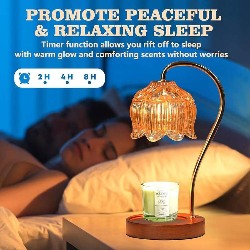 Paryou Brushed Walnut Candle Warmer Lamp — photo 10 of 13