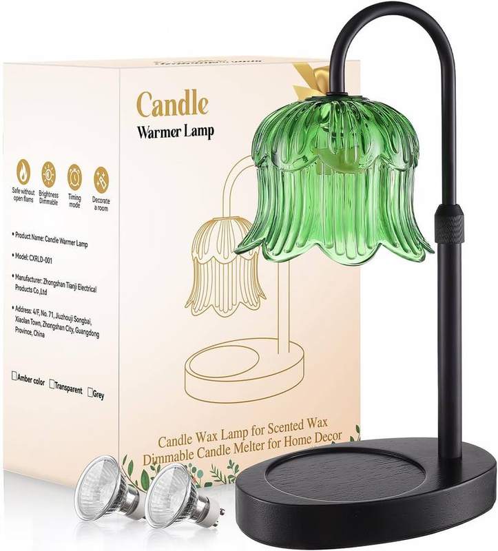 Pfxud Green Flower Candle Warmer Lamp — photo 15 of 16