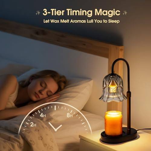 Pfxud Grey Flower Candle Warmer Lamp — photo 10 of 18