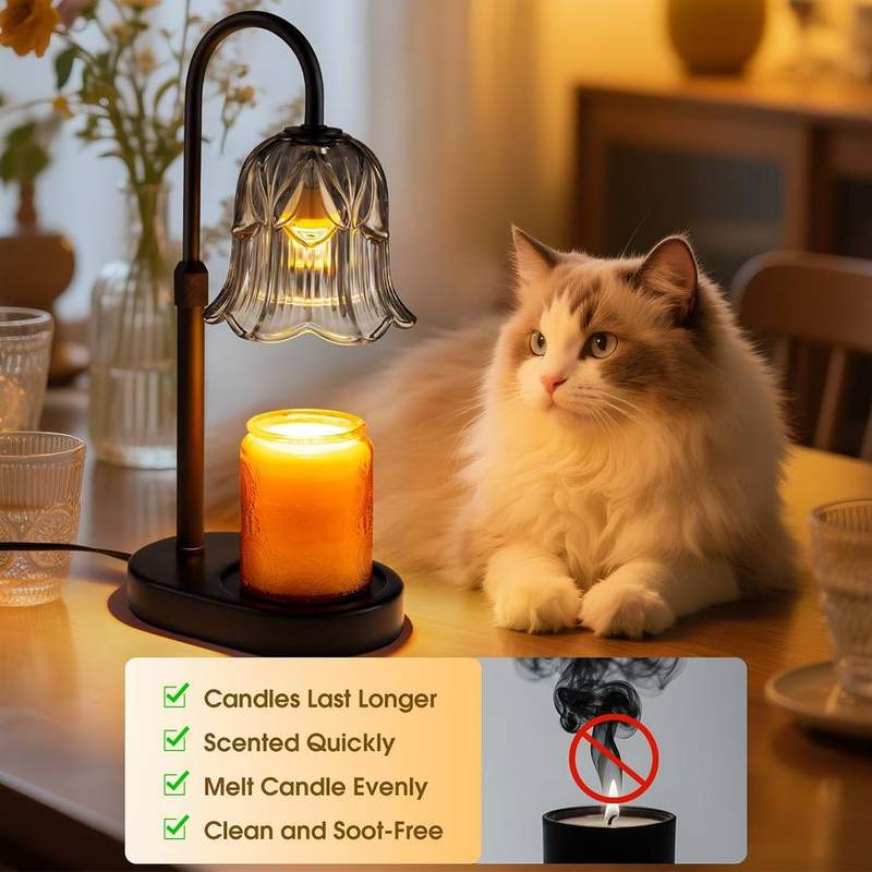 Pfxud Grey Flower Candle Warmer Lamp — photo 11 of 18