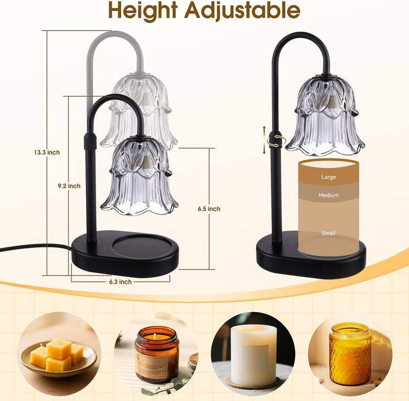 Pfxud Grey Flower Candle Warmer Lamp — photo 13 of 18