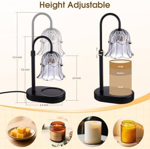 Pfxud Grey Flower Candle Warmer Lamp — photo 14 of 18