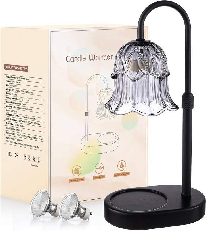Pfxud Grey Flower Candle Warmer Lamp — photo 17 of 18